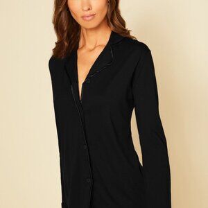 COSABELLA LONG SLEEVE BLACK PAJAMA SET LARGE NWT